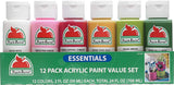 Apple Barrel Essentials 12 Color Paint Set - Finishing - Activity Based Supplies