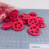 Co2 Dragster Wheels - Hobby Wheels for Miniature Cars and Educational Project Kits using 1/8" Axles - Co2 Dragster Product Line - Activity Based Supplies